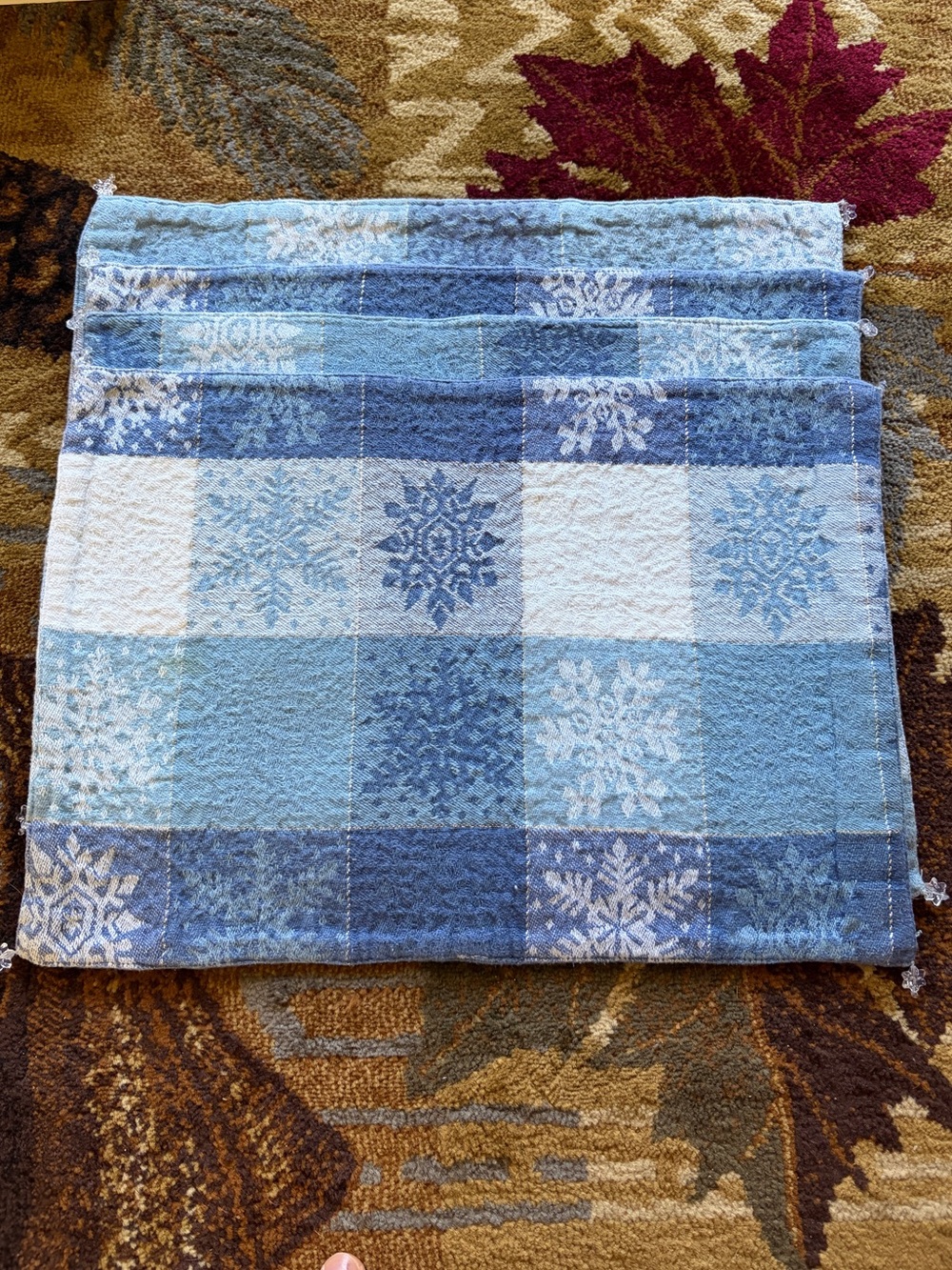 Set of 4 Snowflake Placemats